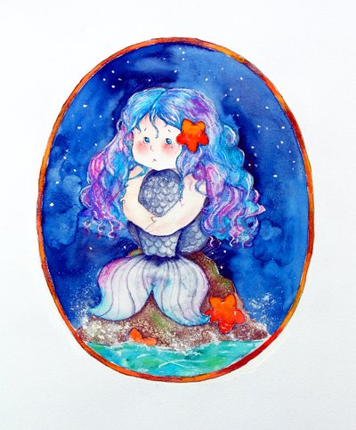 Sad Little Mermaid by Maylee Christie
